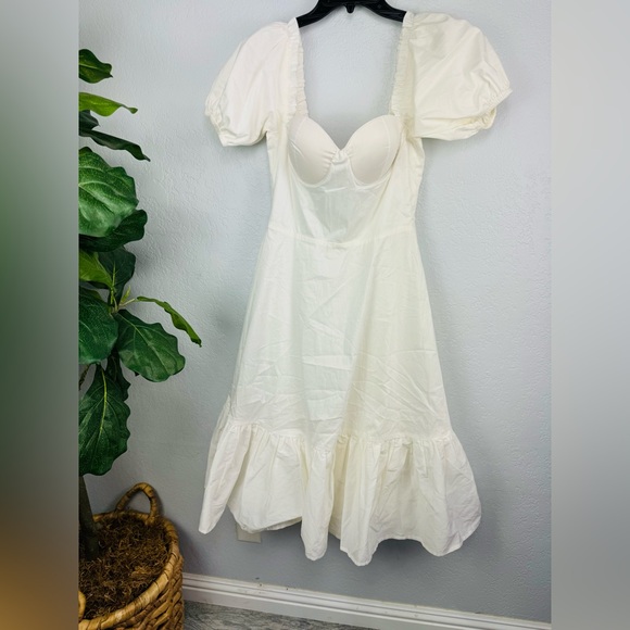 Alamour the Label Katina White Midi  Dress - Picture 5 of 8